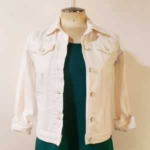 White denim jacket size xs